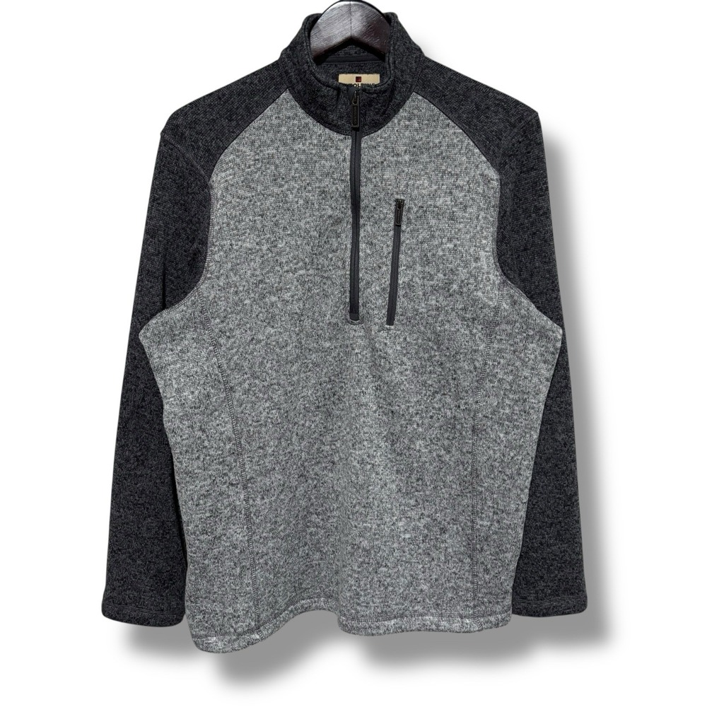 Woolrich‎ Men's 1/2 Zip Pullover Sweater Two Tone Size Large 23 x 29